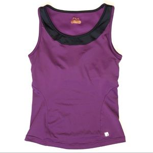 Fila Tank Top 3 for 15 SALE CLEARANCE Shelf Bra Purple XS